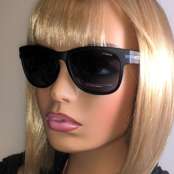 Polaroid Black & Gray Classic Polarized Sunglasses main image 6